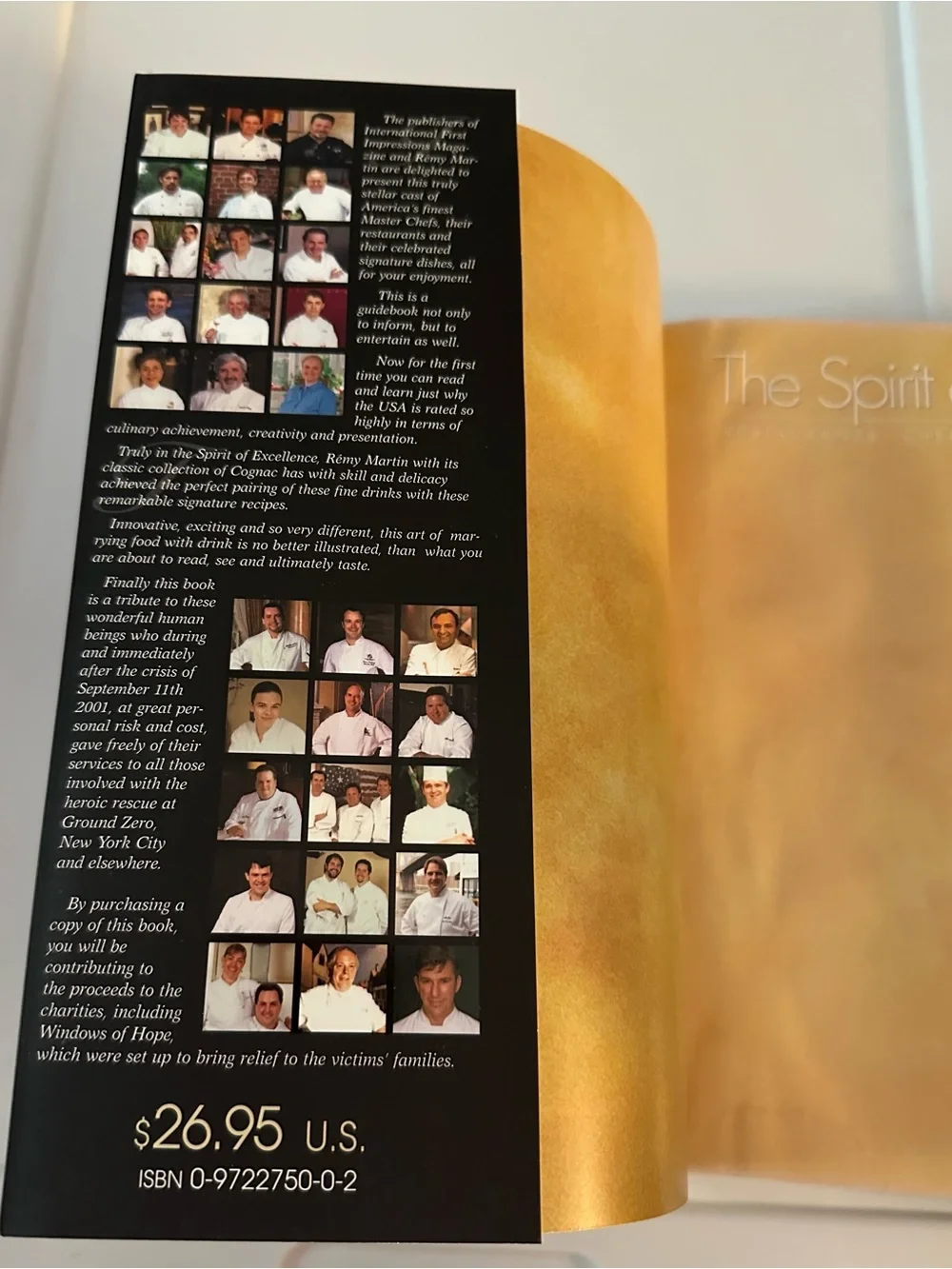 The Spirit of Excellence Restaurants Chefs Recipes Cognacs Book Shaw 2002 USED